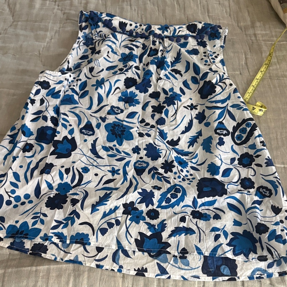 3 Boden Blue and White Floral and Green and White size 16 Blouses - Picture 8 of 16